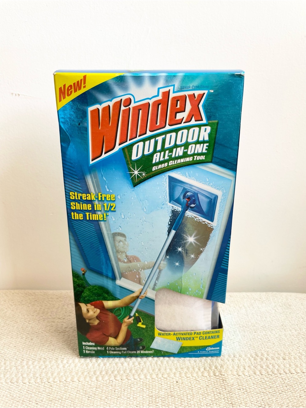 Windex Outdoor All-In-One Glass Cleaning Tool Starter Kit NEW & SEALED!
